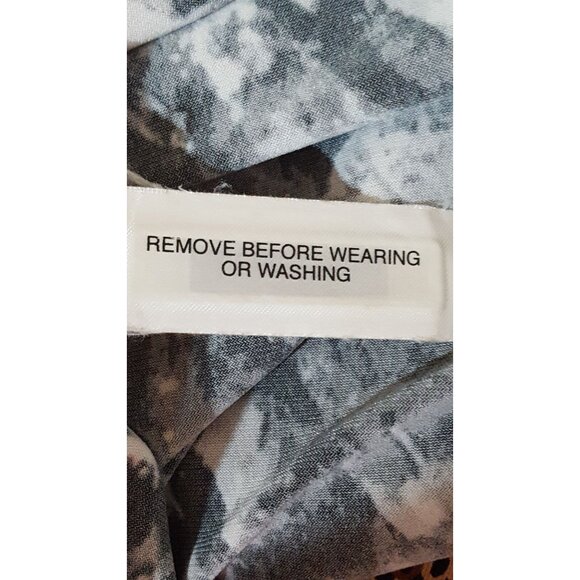 Vintage 90s Y2K Sleeveless Dress L Black Stretch Knit V Neck Babydoll Goth - Picture 6 of 7